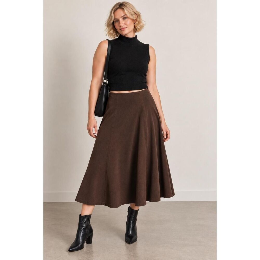 New Reformation Black Sleeveless Mock Neck Shimmer Knit Cropped Top XL